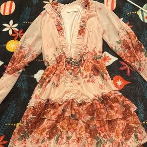 Rachel Parcell Blush and Coral Dress